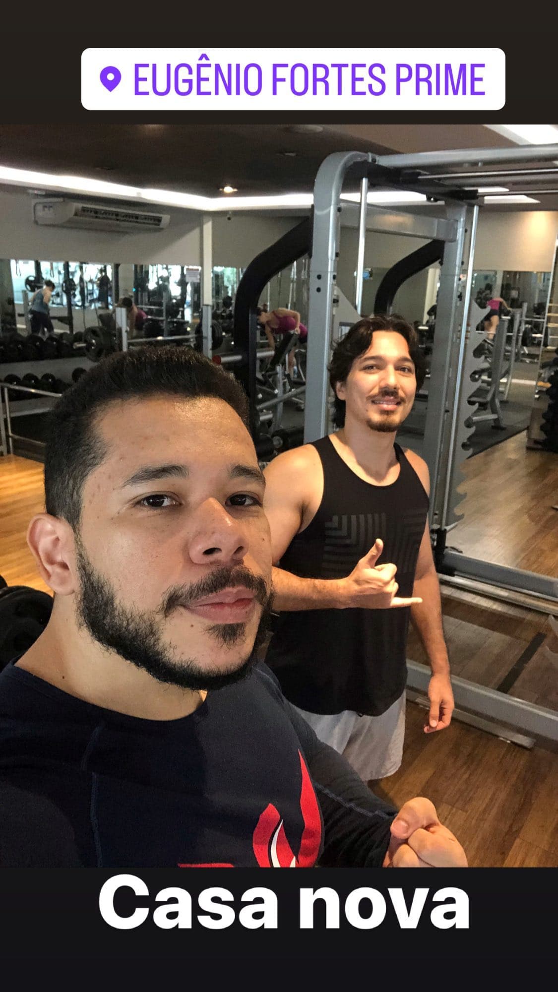 Aluno de personal trainer na eugenio fortes
